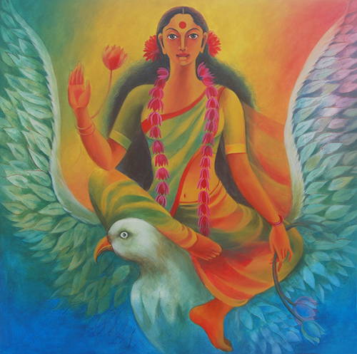 MR0034
Garudarudhe Mahalakshmi
Acrylic on Canvas
48 x 48 inches
Available